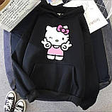 Жіноче вільне худі з принтом Hello Kitty, фото 8