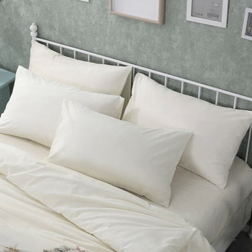 Наволочка 40х60см сатин Ярослав №4 молочний, фото 1