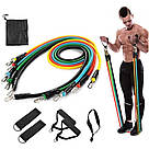 Еспандери для фітнесу 5 шт / Набір трубчастих еспандерів / Гумки для фітнесу, фото 2