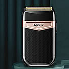 Електробритва триммер з насадками V-331 / Прилад для стрижки волосся та бороди / Чоловіча акумуляторна бритва, фото 3