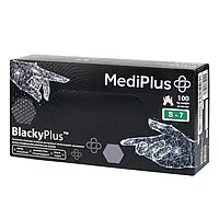 Рукавички нітрилові MediPlus BlackyPlus, "S" Чорні 100 шт.
