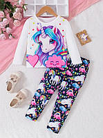 Пижама для девочки с Единорогом 7-8 лет