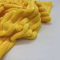 Плюш Minky Stripes жовтий 310 г/м2, фото 2