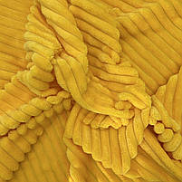 Плюш Minky Stripes жовтий 310 г/м2, фото 3