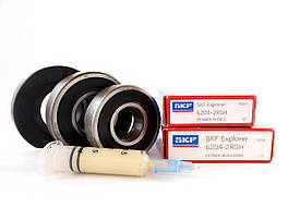 Підшипники для пральної машини Samsung (6203-6204 - сальник 25*50.55*10/12 - мастило 2 мл) SKF