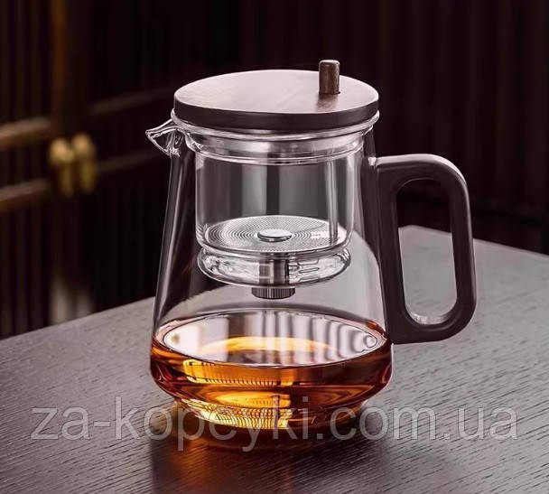 Чайник заварювальний Гунфу 800 мл  з круглою ручкою, фото 1