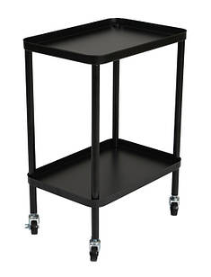 Етажерка пересувна металева 2-х рівнева на коліщатках 38х26х53см, Eco Fabric (TR EF-3626-2)