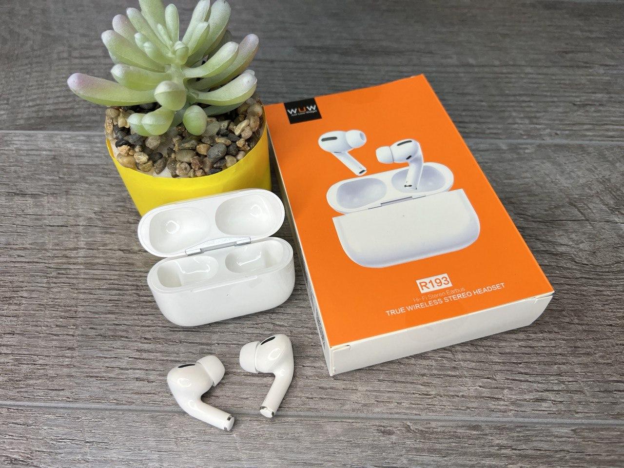 Bluetooth Навушники WUW AirPods Pro Білі, Аірподс Про Сумісність з iOS та Android
