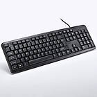 Провідна клавіатура мембранна, від USB, KEYBOARD K107 / Клавіатура для комп'ютера / Клавіатура для ПК, фото 3