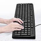 Провідна клавіатура мембранна, від USB, KEYBOARD K107 / Клавіатура для комп'ютера / Клавіатура для ПК, фото 8
