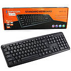 Провідна клавіатура мембранна, від USB, KEYBOARD K107 / Клавіатура для комп'ютера / Клавіатура для ПК, фото 10