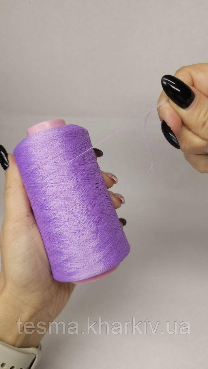 Нитки для оверлока колір "фіолетовий 69" 5000 м 16.7 tex