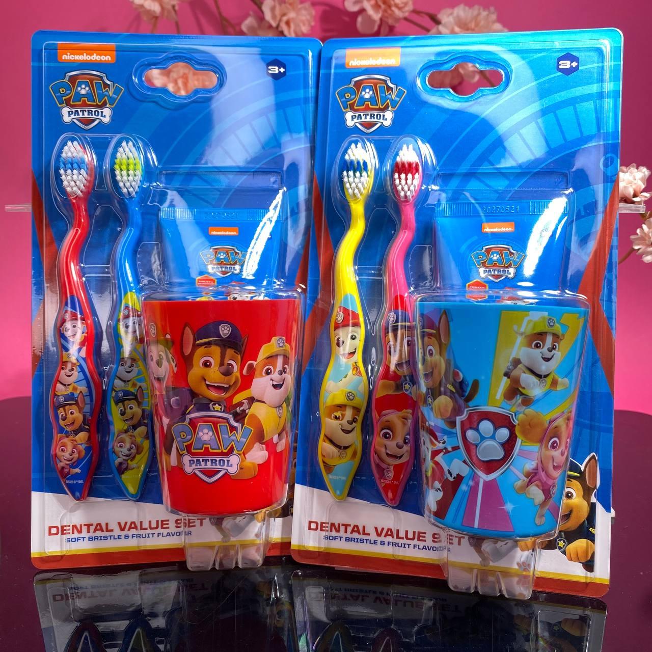 Дитячий набір для чищення зубів Щенячий Патруль Nickelodeon Dental Value Set Paw Patrol, фото 1