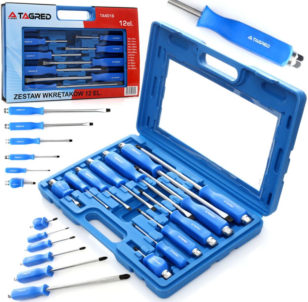Реверсивні викрутки Tagred TA4018 Набір слюсарних викруток, фото 1