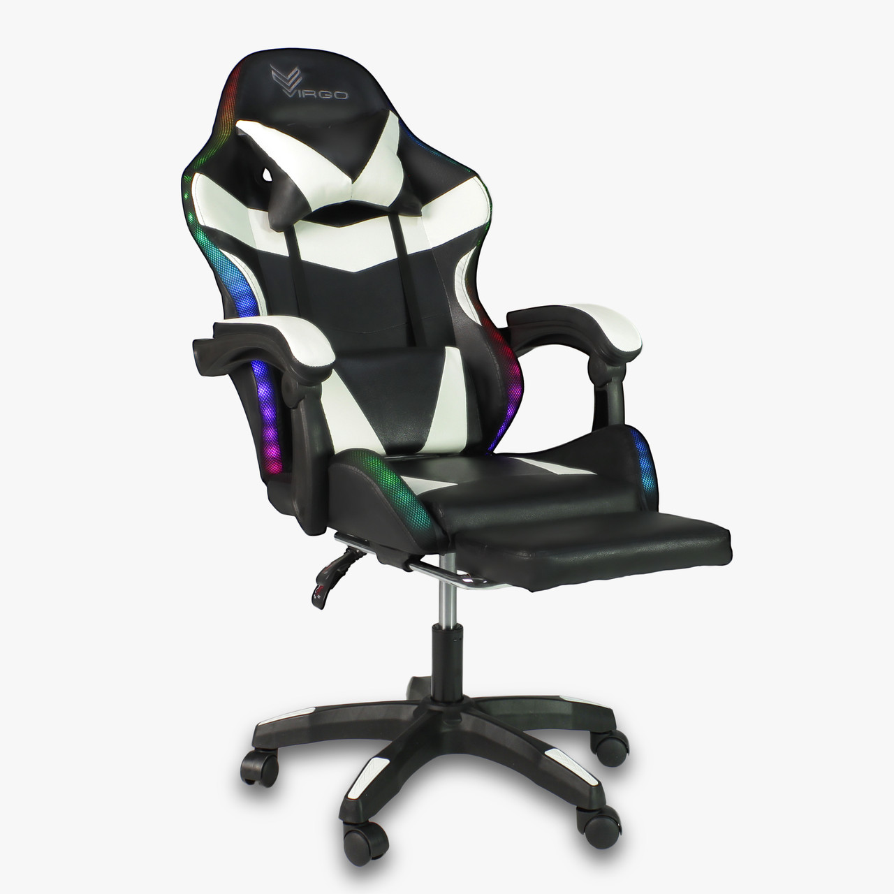 Комп'ютерне крісло Virgo Vecotti GT PRO White - Black
