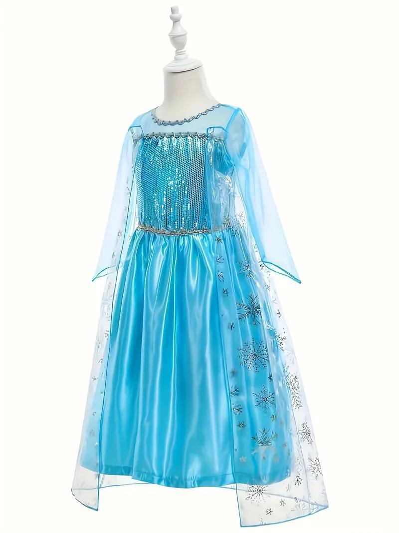 Красиве плаття Ельзи Холодне серце. Карнавальний костюм Ельза, сніжинка, фото 1