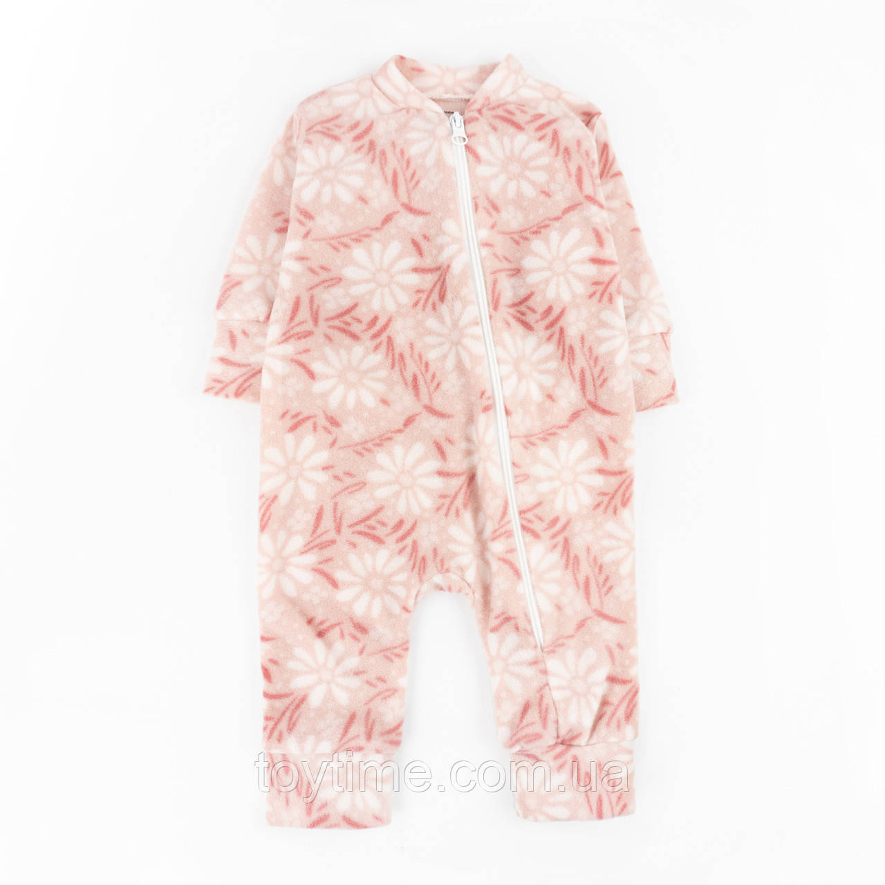 Комбінезон теплий для малят на блискавці у квіточку Flower, фото 1