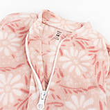 Комбінезон теплий для малят на блискавці у квіточку Flower, фото 2