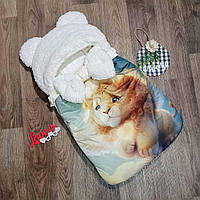 Зимовий конверт із капюшоном  для виписки та прогулянок