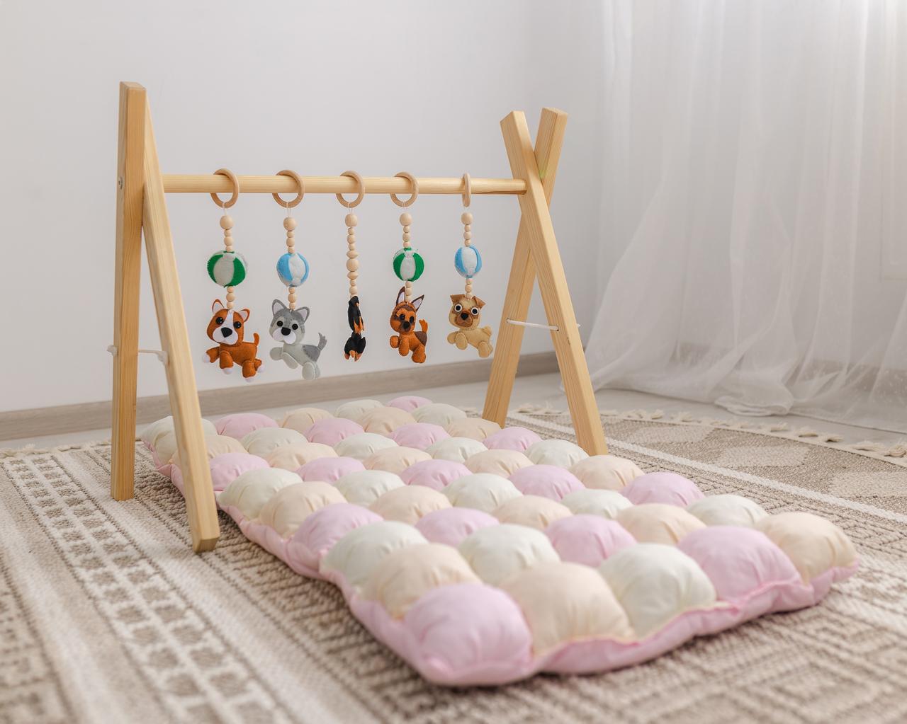 Мобіль дитячий підлоговий Дружок з матрациком Аліса, фото 1