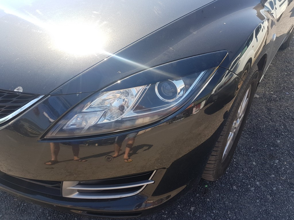 Mazda 6 2008-2013 — вії на передні фари (під фарбування), фото 1