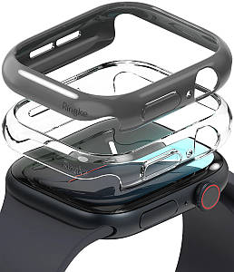 Чохол Ringke Slim Clear + Dark Gray (2шт.) для Apple Watch 10 46mm (S941004RS)
