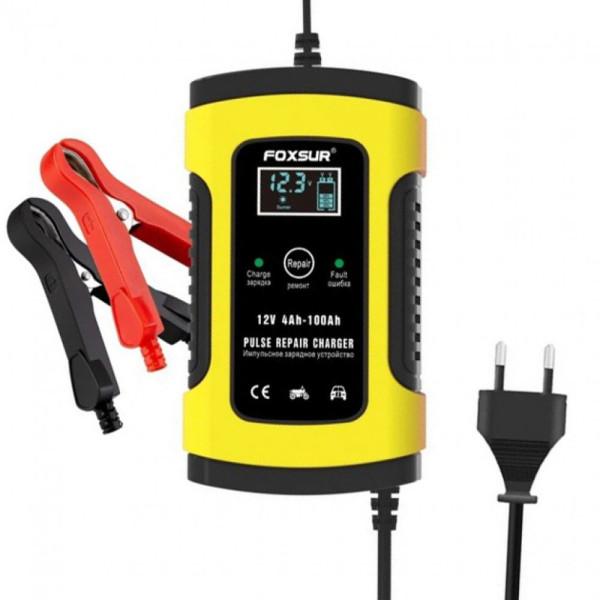Зарядний пристрій акумулятора 12V, 5A Імпульсна зарядка для акумулятора / Зарядка для АКБ