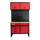 Верстат із навісною шафою та перфорованою стінкою Holzmann WHL 1200