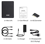 Джерело безперебійного живлення міні UPS 74 Wh 20000 мА·год, 5 V, 9 V, 12V, фото 3