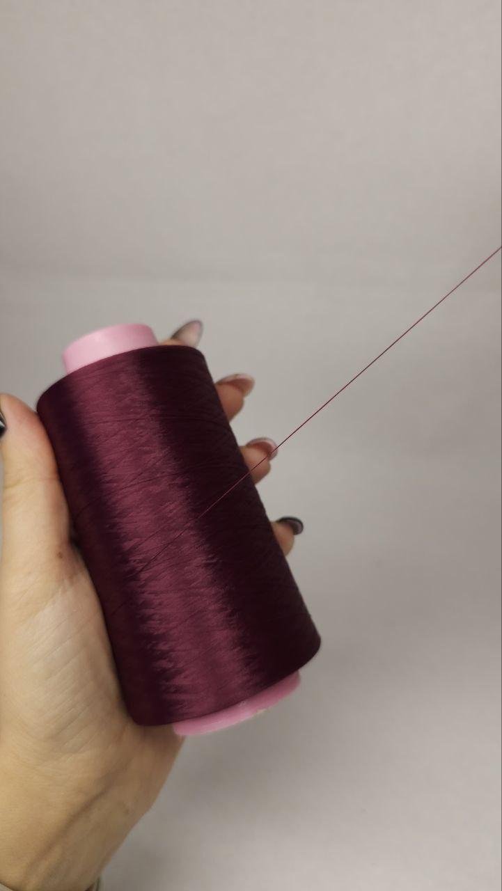 Нитки для оверлока колір "слива 150" 5000 м 16.7 tex