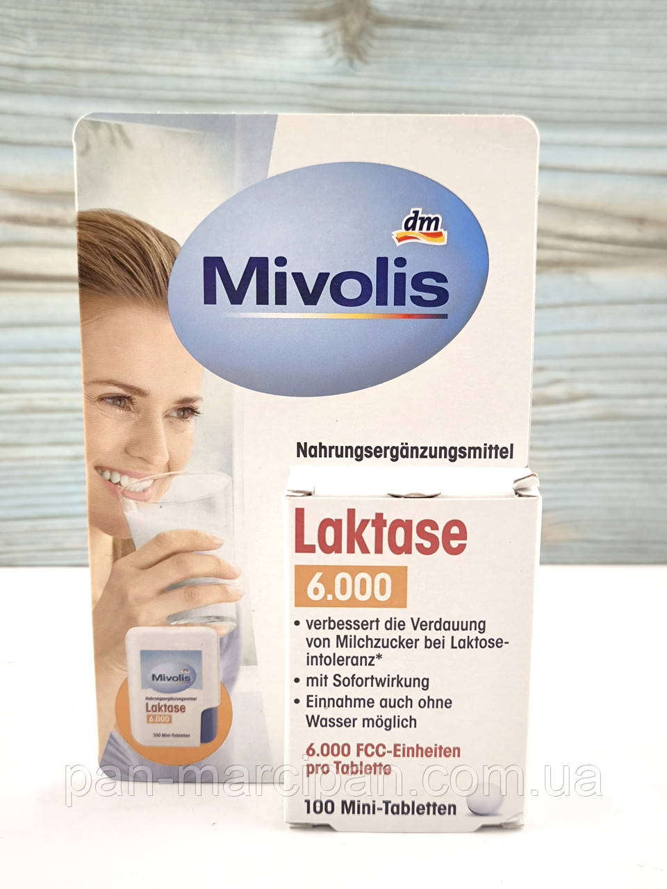 Биологически активная добавка Mivolis Laktase 6.000 100 мини таблеток (Германия), фото 1