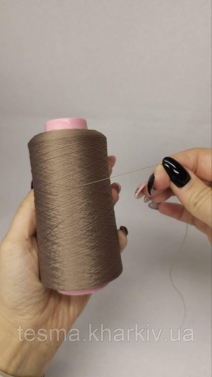Нитки для оверлока колір "кремовый 150" 5000 м 16.7 tex