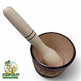 Ступка дерев'яна з товкачем 9х9 см, фото 6