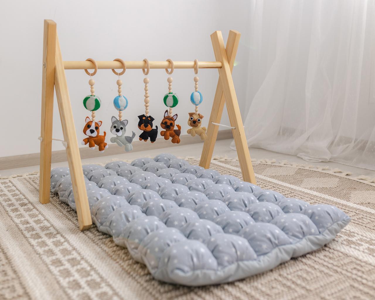 Мобіль дитячий підлоговий Дружок з матрасиком Зоряне небо