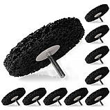 Диск для видалення іржі, абразивний мухір 100 мм, флісовий на хвостовику Tagred TA1040, фото 3