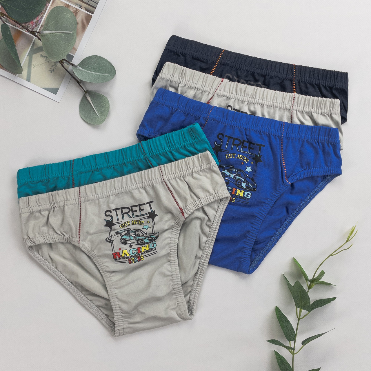 Дитячі труси-плавки для хлопчика Nicoletta (вік: 5-6 років) | 5 шт.