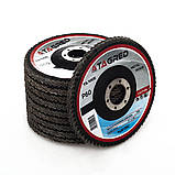 Шліфувальний диск 125 мм ламельний, шліфовка P60, діаметр 22,2 мм, ламельний шліфкруг P60 Tagred TA1005, фото 4