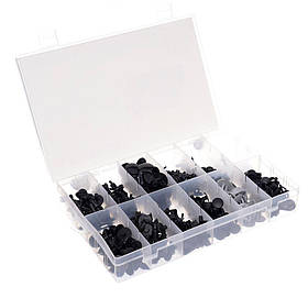 Кліпси автомобільні пластикові для VOLVO, 350 шт, 12 видів у коробці з відділеннями Tagred TA1144