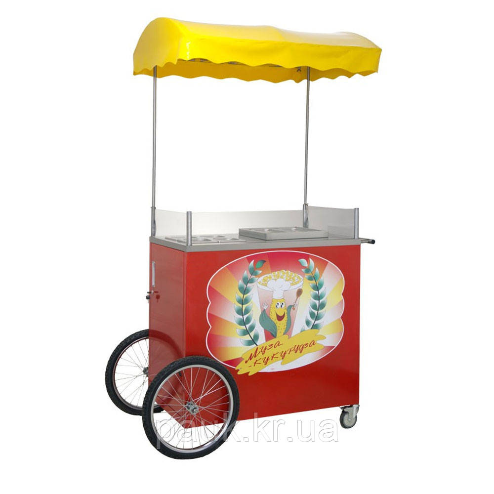 Пересувний прилавок для кукурудзи ППК, вітрина для кукурудзи Муза-кукурудза, прилавок для торгівлі кукурудзою, фото 1