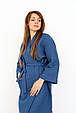 Вафельний халат "Mary", Синій, фото 4