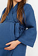 Вафельний халат "Mary", Синій, фото 3