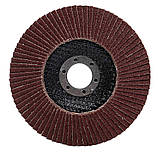 Шліфувальний диск з ламелями 125 мм P36 для шліфування Tagred TA1004, фото 5