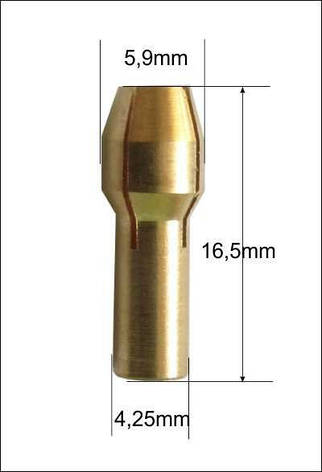 Набір цанг для бормашини 10 шт. для (Dremel), фото 2