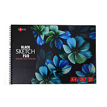 Альбом с черной бумагой SANTI, А4, 32 л., 150 г/м2