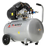 Надійний компресор на 2 поршні Tagred TA361 Компресор з сепаратором та фільтром, фото 5