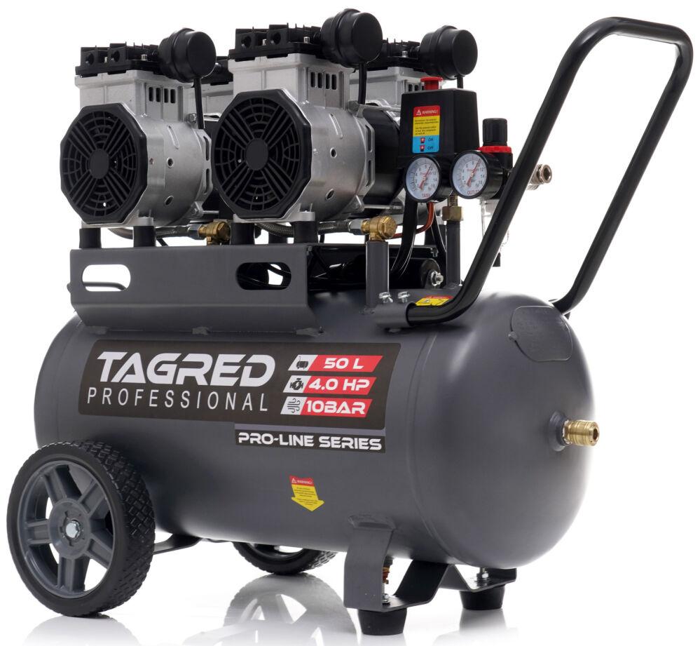 Промисловий компресор без масла Tagred TA3386 Безшумний безмасляний компресор, фото 1