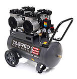 Промисловий компресор без масла Tagred TA3386 Безшумний безмасляний компресор, фото 2