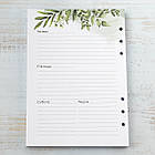 Змінний блок паперу для планера А5 в крапку 6 отворів 52 тижні BDP030, фото 4