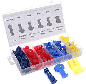 Електричні автомобільні швидкороз'ємні фітинги 65 шт, 0,5 - 6,0 мм Tagred TA4166