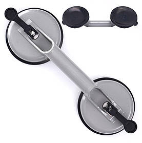 Алюмінієва подвійна присоска для скла, плитки та скляних поверхонь Tagred TA4139